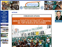 Tablet Screenshot of aphara.org.ar